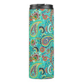 カラフル抽象芸術ペイズリーパターン タンブラー (裏面)