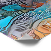 カラフル抽象芸術ポスター ポスター (角)