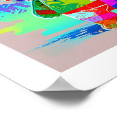 カラフル抽象芸術ポップ・アートのが可愛い ポスター (角)