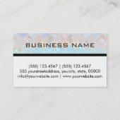 カラフル抽象芸術モザイクカスタムモノグラム#2 名刺 (裏面)