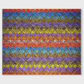 カラフル抽象芸術モザイク模様#4 ラッピングペーパー (フラット)