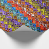 カラフル抽象芸術モザイク模様#4 ラッピングペーパー (角)