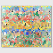 カラフル抽象芸術モザイク模様#7 ラッピングペーパー (フラット)