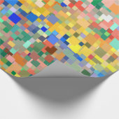 カラフル抽象芸術モザイク模様#7 ラッピングペーパー (角)