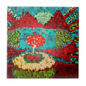 カラフル抽象芸術モザイク飲料 タイル (正面)