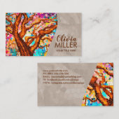 カラフル抽象芸術モザイク 名刺 (正面/裏面)