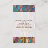 カラフル抽象芸術モザイク 名刺 (裏面)