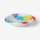 カラフル抽象芸術モダンテンプレート ペーパーボウル (傾斜あり)