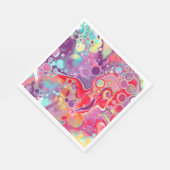 カラフル抽象芸術モダンデジタルアート スタンダードランチョンナプキン (角)