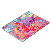 カラフル抽象芸術モダンデジタルアート ノートブック (左側)