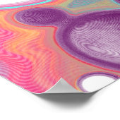 カラフル抽象芸術モダンデジタルアート ポスター (角)