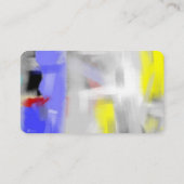 カラフル抽象芸術モダンミニマル上絹 名刺 (裏面)