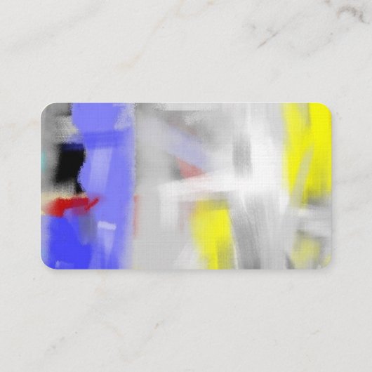 カラフル抽象芸術モダンミニマル上絹 名刺 (裏面)