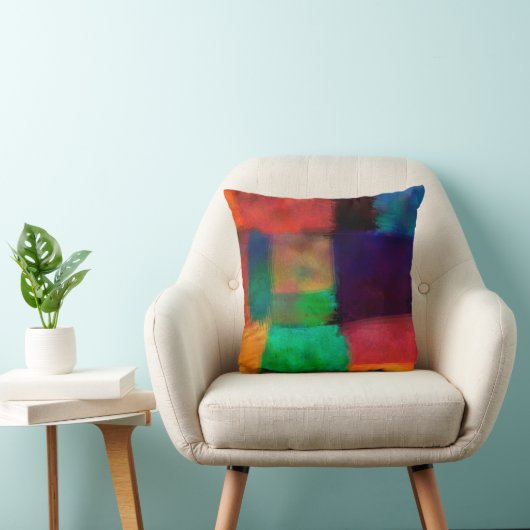 カラフル抽象芸術モダン芸術的 クッション (椅子)