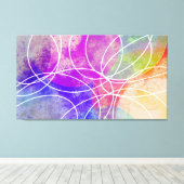 カラフル抽象芸術モダン芸術 キャンバスプリント (インサイチュ (ウッドフロア))