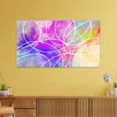 カラフル抽象芸術モダン芸術 キャンバスプリント (インサイチュ (リビング))