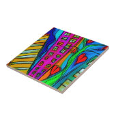 カラフル抽象芸術モダン芸術 タイル (側面)