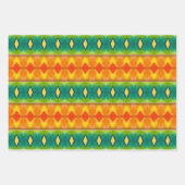 カラフル抽象芸術ラップ紙幾何学模様 ラッピングペーパーシート (正面2)