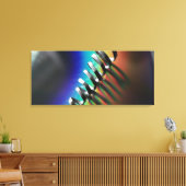 カラフル抽象芸術レインボースパイラルマクロ撮影 キャンバスプリント (インサイチュ (リビング))