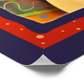 カラフル抽象芸術レインボーMake Things Here引用文 ポスター (角)