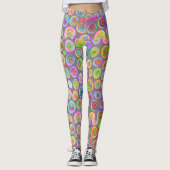 カラフル抽象芸術レギンス レギンス (正面)