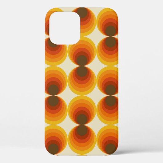 カラフル抽象芸術レトロ幾何学模様 Case-Mate iPhoneケース (裏面)