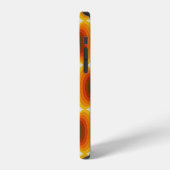 カラフル抽象芸術レトロ幾何学模様 iPhoneケース (左側面)