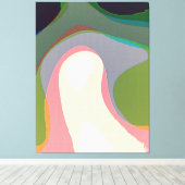 カラフル抽象芸術ワープ208 キャンバスプリント (インサイチュ (ウッドフロア))