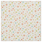 カラフル抽象芸術ヴィンテージデザイン（花） ファブリック (見本)