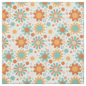 カラフル抽象芸術ヴィンテージデザイン（花） ファブリック (見本)