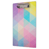 カラフル抽象芸術三角形の背景 クリップボード (左)