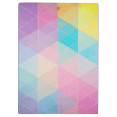 カラフル抽象芸術三角形の背景 クリップボード (裏面)