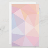 カラフル抽象芸術三角形パターン 便箋 (正面/裏面)