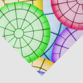 カラフル抽象芸術円パターン 薄葉紙 (詳細)