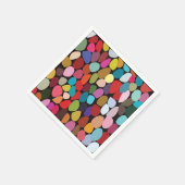 カラフル抽象芸術円パーティー スタンダードカクテルナプキン (角)