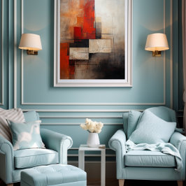 🎨カラフル抽象芸術力の高い言葉✨ ポスター