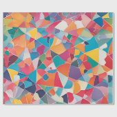 カラフル抽象芸術包装紙 – ギフトラップ (フラット)