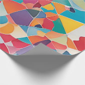 カラフル抽象芸術包装紙 – ギフトラップ (角)