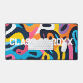 カラフル抽象芸術卒業クラスXXLコンピュータ デスクマット (キーボード&マウス)