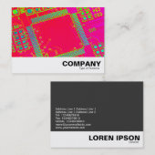 カラフル抽象芸術回路 名刺 (正面/裏面)