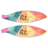 カラフル抽象芸術図形の文字の名前を追加 バスケットボール (パネル)