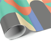 カラフル抽象芸術図形の背景 ラッピングペーパー (ロールコーナー)