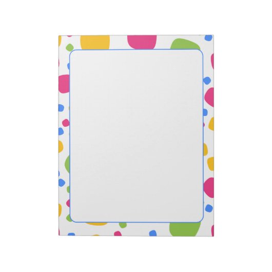 カラフル抽象芸術図形パターンメモ帳 ノートパッド (回転)