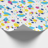 カラフル抽象芸術図形 ラッピングペーパー (角)