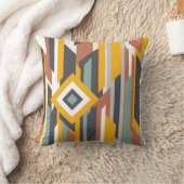 カラフル抽象芸術図形、線、ボックス クッション (ブランケット)