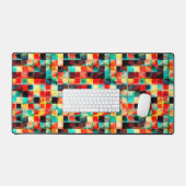 カラフル抽象芸術地表明素子デザイン デスクマット (キーボード&マウス)