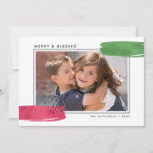 カラフル抽象芸術宗教写真 シーズンカード (正面)