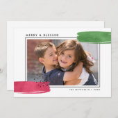 カラフル抽象芸術宗教写真 シーズンカード (正面/裏面)