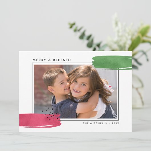 カラフル抽象芸術宗教写真 シーズンカード (スタンド正面)