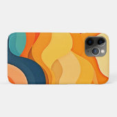 カラフル抽象芸術層波 Case-Mate iPhoneケース (裏面(横))